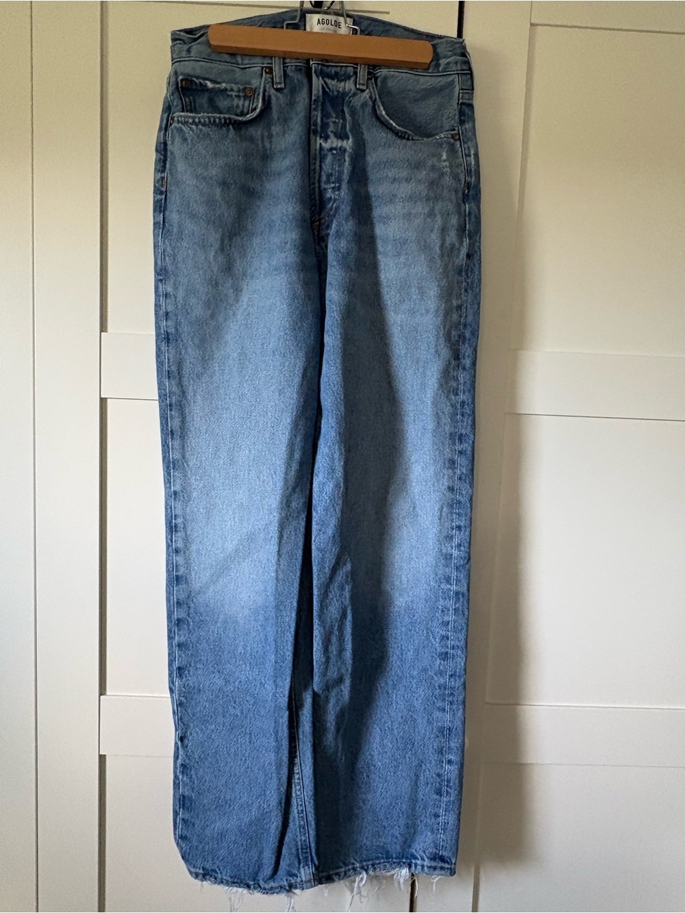 Agolde Light Blue Straight-Leg Women's Jeans